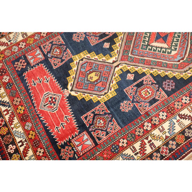 19th Century Antique Zabihi Collection Large Gallery Size Shirvan Rug For Sale In New York - Image 6 of 9