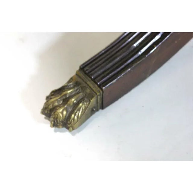 19th Century Antique Tycoons Refined Detailed English George III Satinwood Burl Border Round Dining Table -19th C For Sale - Image 5 of 6