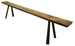 Vintage Rustic Oak Long Bench