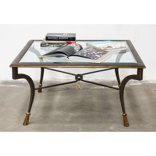 Coffee Table in Wrought Iron and Glass, Italy, 1980s For Sale - Image 13 of 14