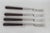 This lovely Set of 4 Forks is made out of stainless steel and wood. It features a lovely dark grain to the wood and long,...