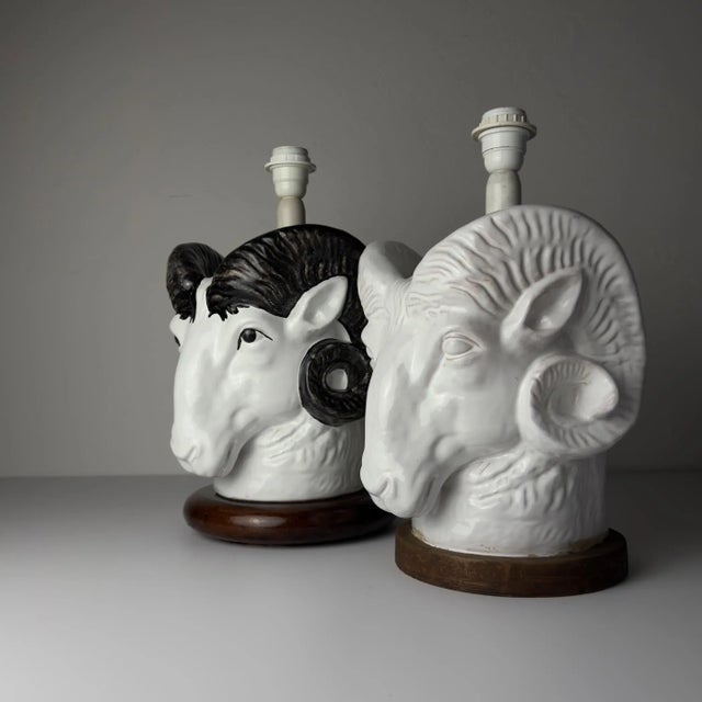 1970s Vintage Italian Table Lamps, 1970s, Set of 2 For Sale - Image 5 of 18