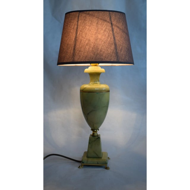 Mid-Century Modern Large Marble Table Lamps, 1960s, Set of 2 For Sale - Image 3 of 8