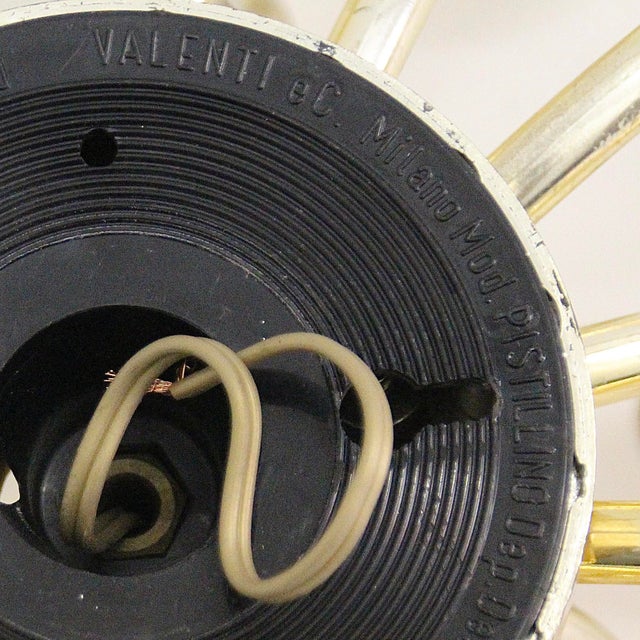 Gold Ceiling Lamp by Studio Tetrarch for Valenti Luce, 1970s For Sale - Image 8 of 10