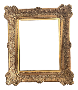 Large Louis XIV Style Carved Gilt Frame, 1930s