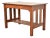 Stickley Brothers Style Antique Mission Oak Arts & Crafts Writing Desk, Newly Refinished For Sale