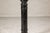 Vintage Black Marble Column Pedestal with White Veining and Stepped Base For Sale In New York - Image 6 of 12