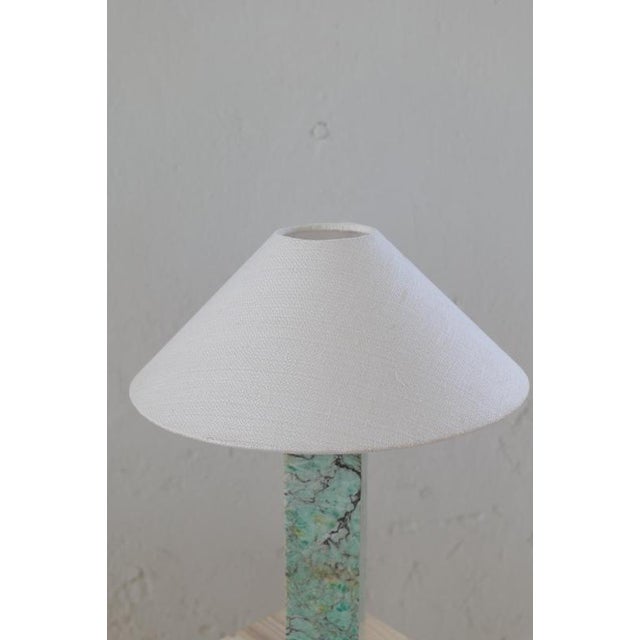Mid-Century Green Marble Table Lamp by Bergboms, Sweden, 1960s For Sale - Image 6 of 9