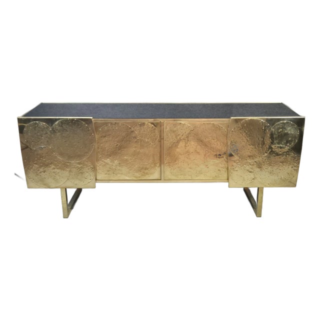 Brass Sideboard Made in Italy For Sale