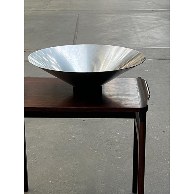 Steel Bowl from Georg Jensen, 1980s, in Good conditions. Designed 1980 to 1989 This piece is attributed to the mentioned...