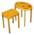 Mid 20th Century Baker Furniture Art Deco Style Nesting Tables with Whimsical Geometric Motifs For Sale