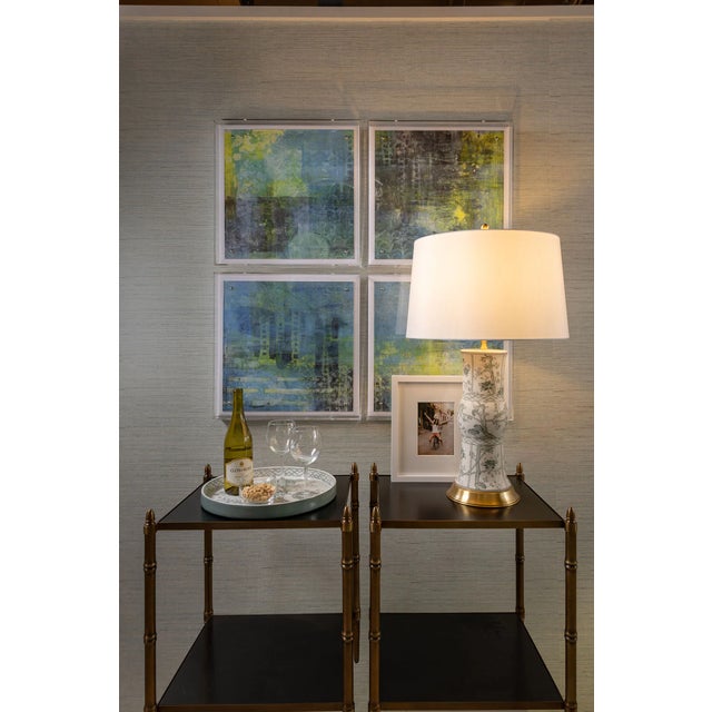 Port 68 Jardin Green Chinoiserie Lamp For Sale - Image 4 of 7