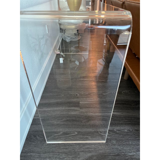 CB2 Peekaboo Acrylic Console Table Chairish
