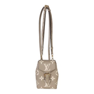 Tourterelle Empreinte Giant Monogram Tiny Backpack For Sale