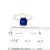 Natural Sapphire Diamond Ring 14k W Gold 3.18 TCW Certified, , Size 7 For Sale - Image 15 of 18