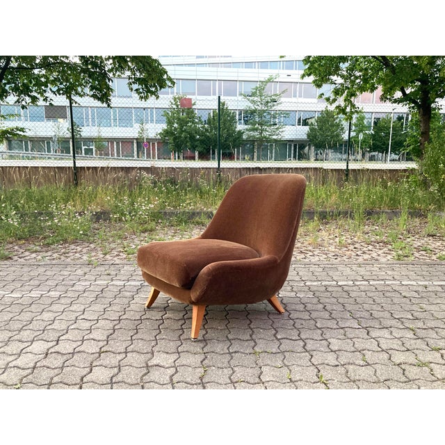 Organic Lounge Chair by Gustav Bergmann, Germany, 1950s Exceptional organic lounge chair designed and manufactured by...