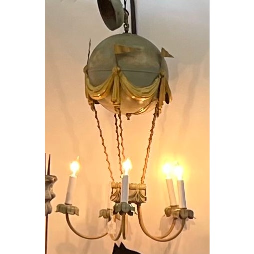 Antique 1930's French Hot-Air Balloon Chandelier For Sale - Image 11 of 11