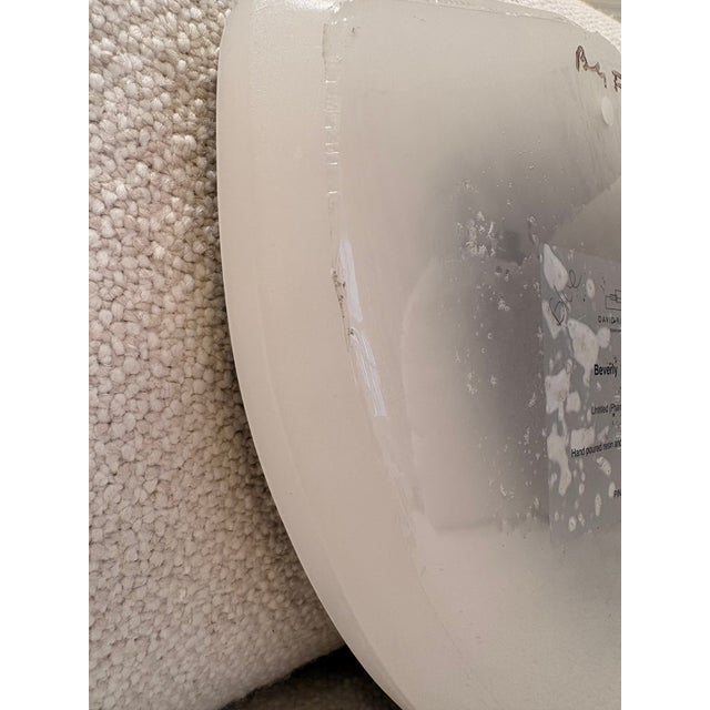 Exhibited Beverly Bev Fishman Shield Resin Wall Sculpture With Phosphorescent Pigment, Signed, 2010, David Richard Gallery For Sale - Image 11 of 16