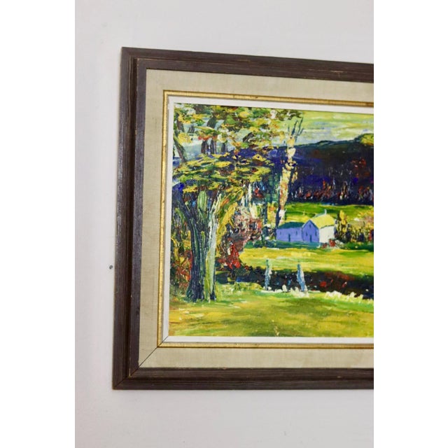 R Torrent, Countryside Serenity, 1960s, Oil on Board, Framed For Sale - Image 6 of 11