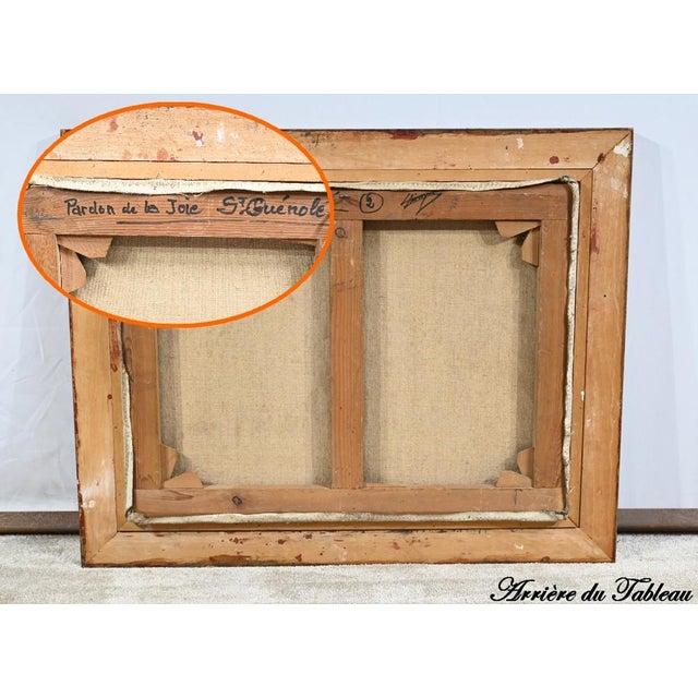 Le Pardon de la Joie Saint Guénolé, 1970s, Oil on Wood, Framed For Sale - Image 16 of 18