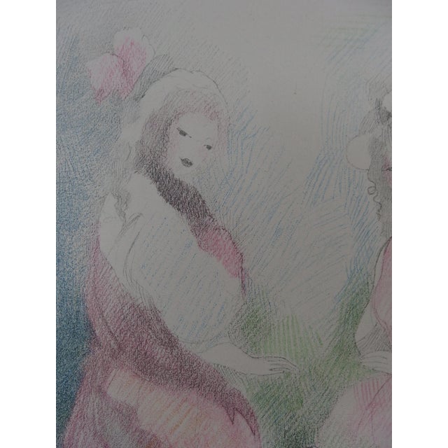 Marie Laurencin, Two Girls With a Dog, Lithograph, 1928 For Sale - Image 3 of 7