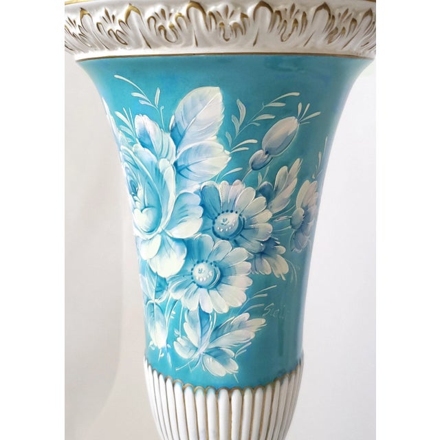 Large Urn Lided Vase by R. Capodimonte Signed For Sale In Miami - Image 6 of 12