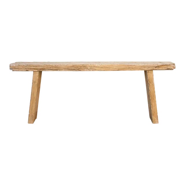 Rustic Long Old Beam Console Table For Sale
