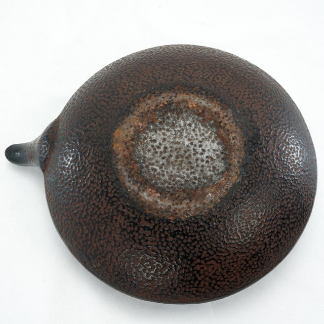 Vintage Japanese Cast Iron Teapot Three Winter Friends Motif For Sale - Image 10 of 13