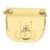 Yellow Leather The Mini Flat Pouch For Sale