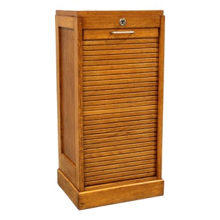 Vintage Filing Cabinet in Oak, 1930s For Sale