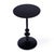 Metal Zora Outdoor 12 in. W Round Pedestal Base Side Table, Metal Outdoor Finish For Sale - Image 7 of 7
