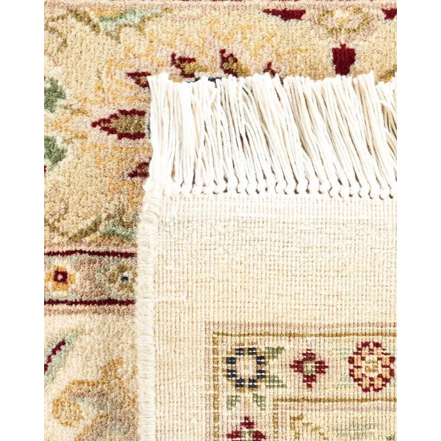 2000 - 2009 Mogul, One-of-a-Kind Hand-Knotted Area Rug in Ivory, 9' 2" x 11' 10" For Sale - Image 5 of 8