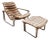Set of Vintage Lounge Chair & Footstool by Ilmari Lappalainen for Asko, 1960s For Sale