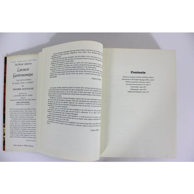 1961 1st American Edition Larousse Gastronomique the World Authority Encyclopedia of Food Wine and Cookery Book For Sale - Image 9 of 12