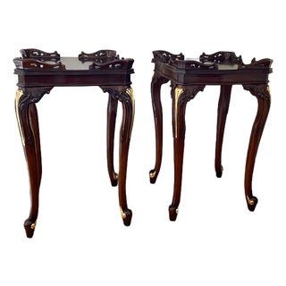 Two Mahogany Side Tables For Sale