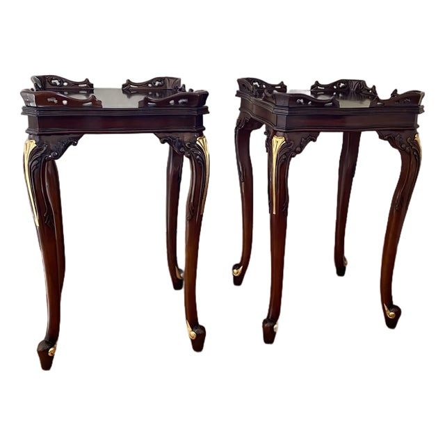 Two Mahogany Side Tables For Sale
