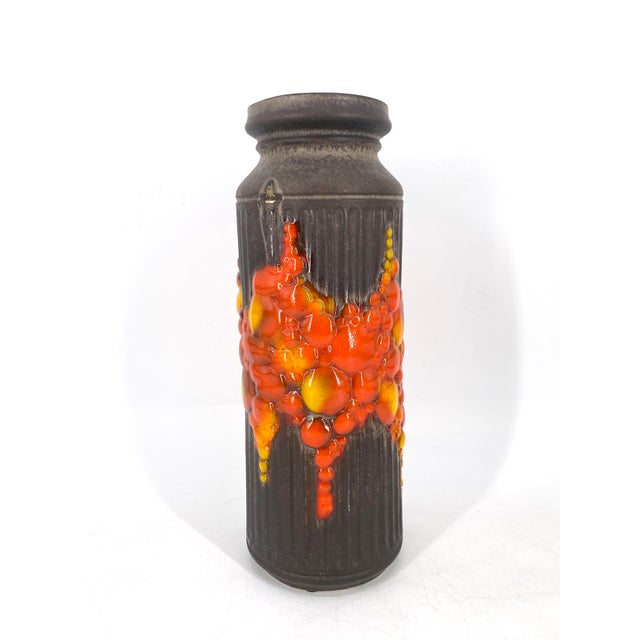 Modern Fat Lava Floor Vase, Austria, 1960s For Sale - Image 3 of 11