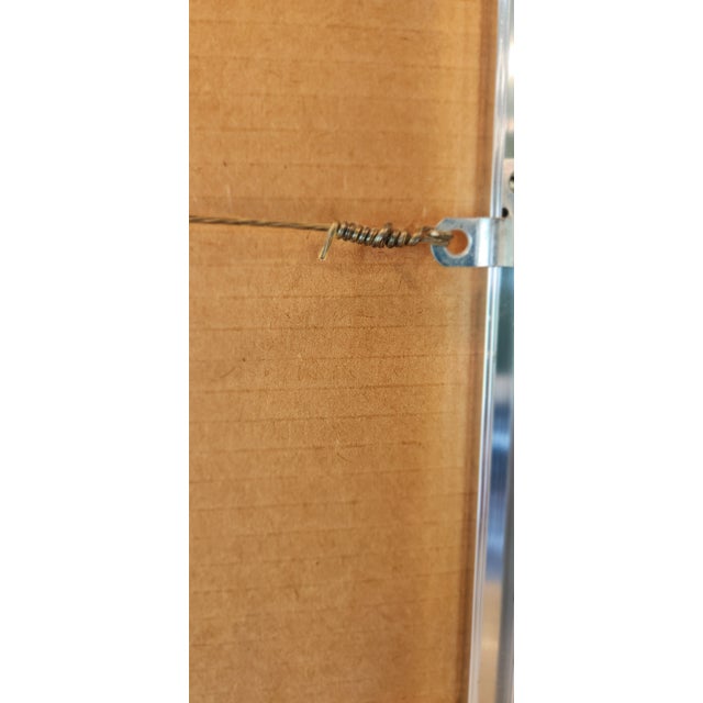 Joel Zaretsky Signed Mixed Media Abstract Wall Art Framed 24x20 Textured For Sale - Image 9 of 10