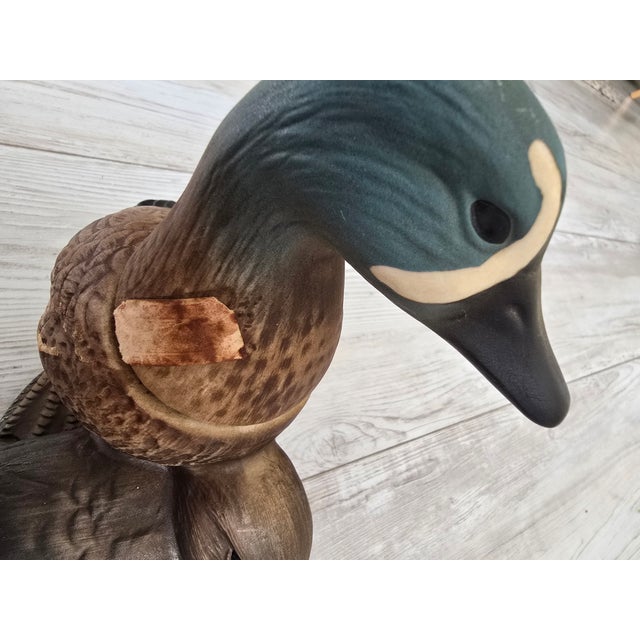 Add a touch of vintage wildlife americana to your home bar, library, or cabin decor with this 1980 Jim Beam Ducks...