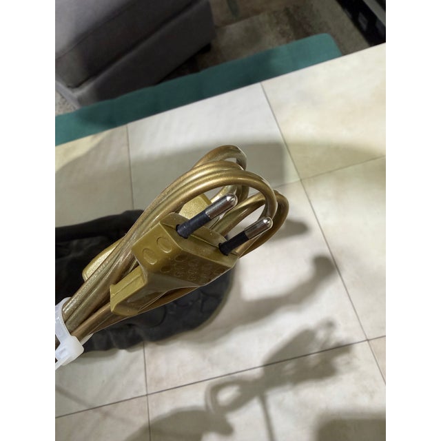 Black Contemporary Villari Black "Rampart" Table Lamp With Shade For Sale - Image 8 of 8