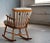 Faarstrup 1950 Low Backrest Spindle Back Rocking Chair With Shearling Cushions For Sale In New York - Image 6 of 10