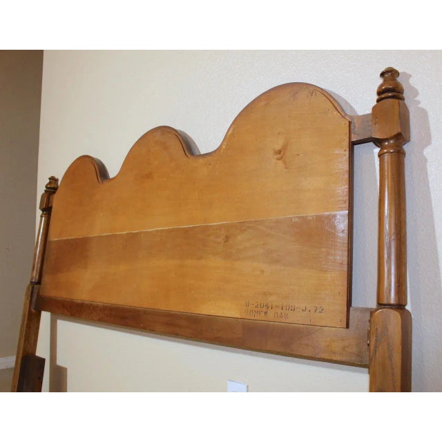 Vintage 1960s Midcentury Walnut Twin Size Headboard - Retro Bedroom Decor For Sale In Las Vegas - Image 6 of 8