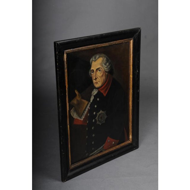 Antique painting of Frederick II/Frederick the Great after Anton Graff Oil on canvas painting of King Frederick II or...