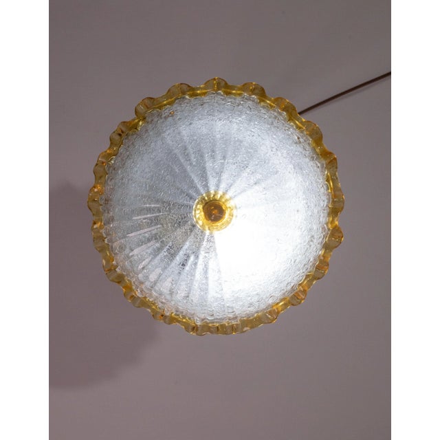 Italian Orange Murano Glass Ceiling Fixture, Murano, 1960 For Sale - Image 4 of 10