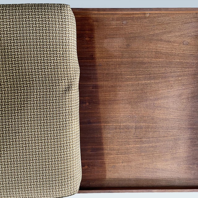 Wood Italian Art Deco Wooden Daybed with 2 Cushions, 1930s For Sale - Image 7 of 15