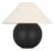 Kelly Wearstler by Visual Comfort Signature Lindo 14" Accent Lamp in Nocturne with Linen Shade For Sale