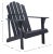 Topher Adirondack Chair - Black For Sale In Philadelphia - Image 6 of 11