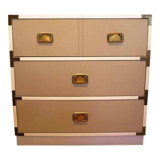 1960s Vintage Mid Century Style Campaign Style Dresser / Night Stand For Sale
