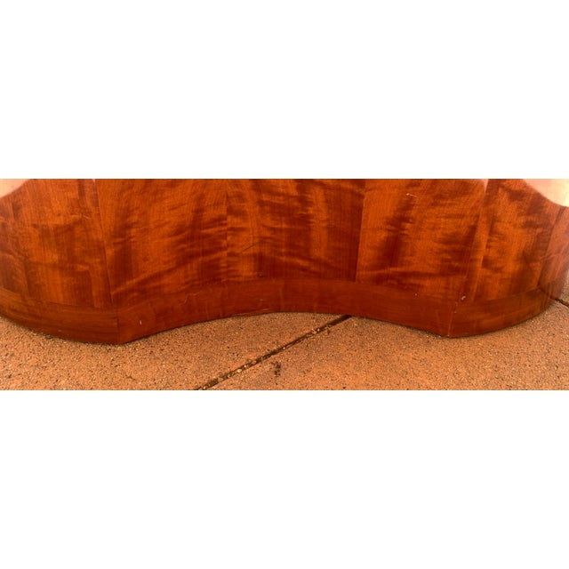 Brown Art Deco Style Wood Dining Table For Sale - Image 8 of 15