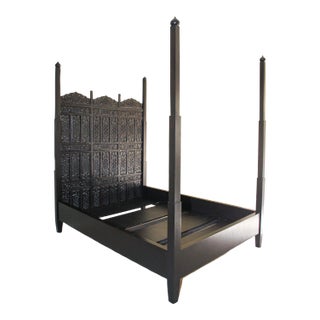 Moroccan Poster Bed Anglo Indian Portuguese Baroque Lisbon Bed For Sale